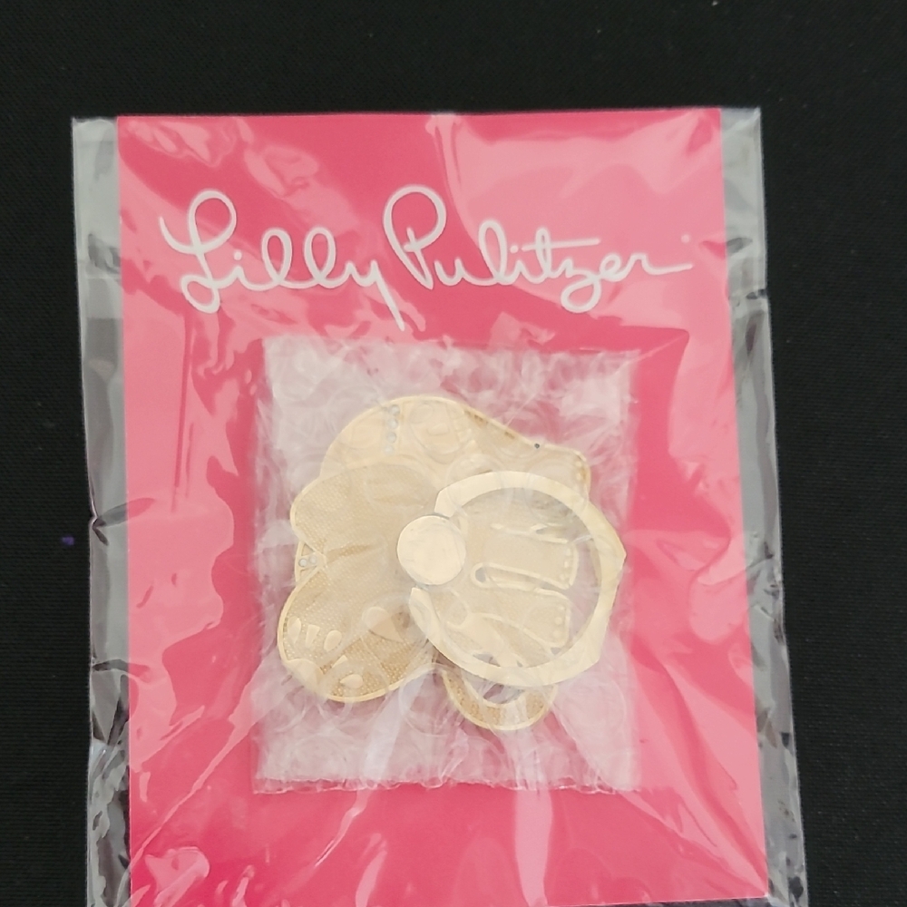Lilly Pulitzer Gold Floral Phone Case Accessory